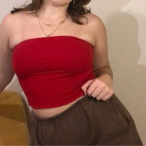 Red 90’s Tube Top